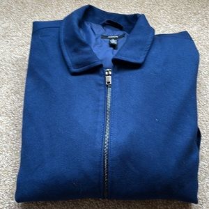 Alfani Poly Rayon Navy Lined Jacket